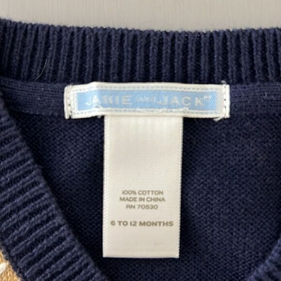 Janie and Jack set of long sleeve shirt and vest Size 6-12 months - Picture 4 of 9